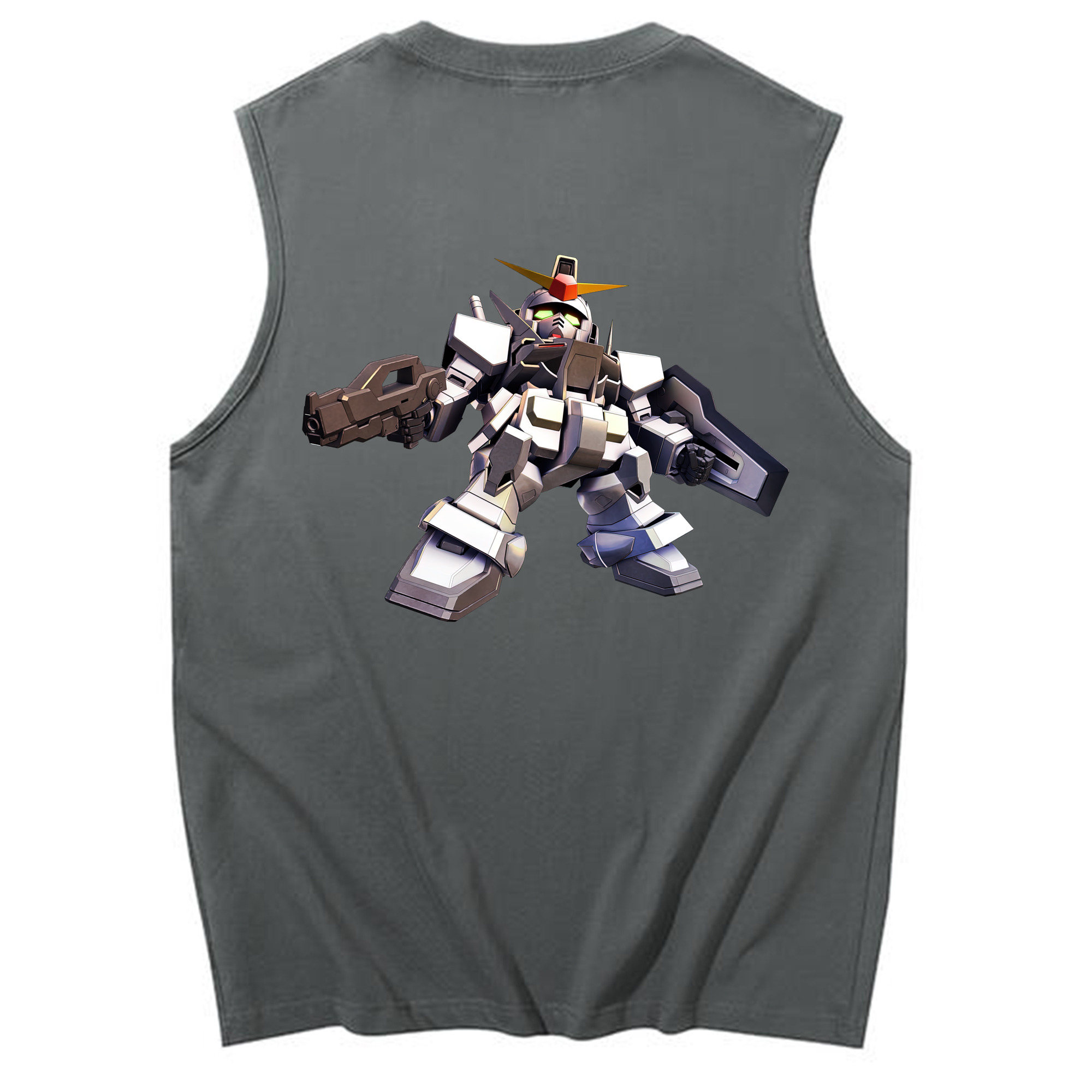 （画像用） 機動戦士ガンダム Mobile Suit Gundam コットン100％タンクトップ（背面プリント）